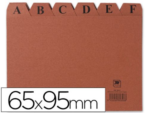 Indices para ficheiro, cartao, 65 x 95 mm , Liderpapel , 3814 , 8436013253195